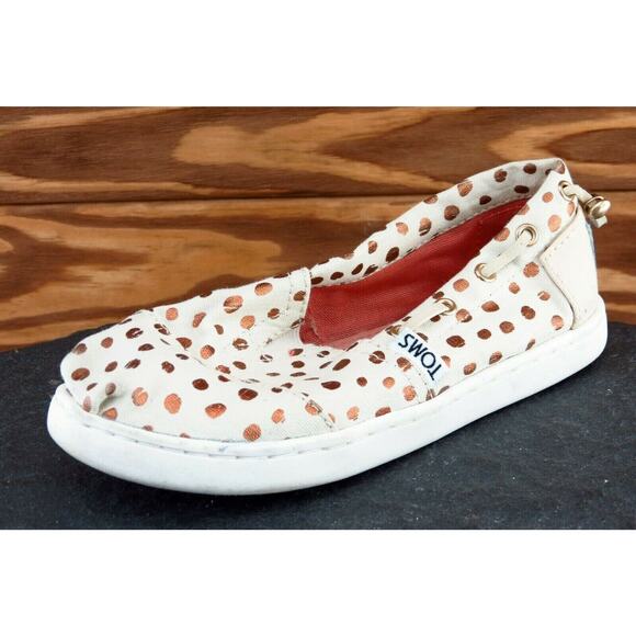 Toms Toddler Girls 12.5 Medium‎ Beige Flats Fabric - Picture 1 of 8
